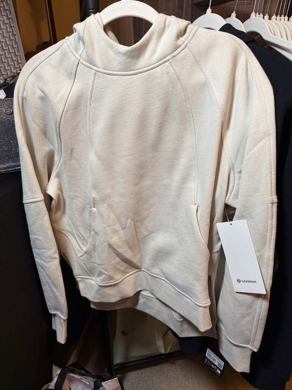 Lululemon Scuba Oversized Side-Slit Hoodie in Bone